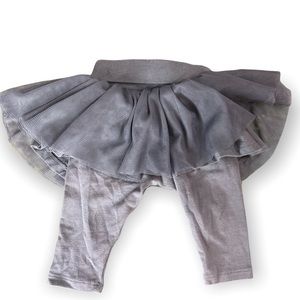 Baby Gap - Ash Blue/Gray tutu leggings